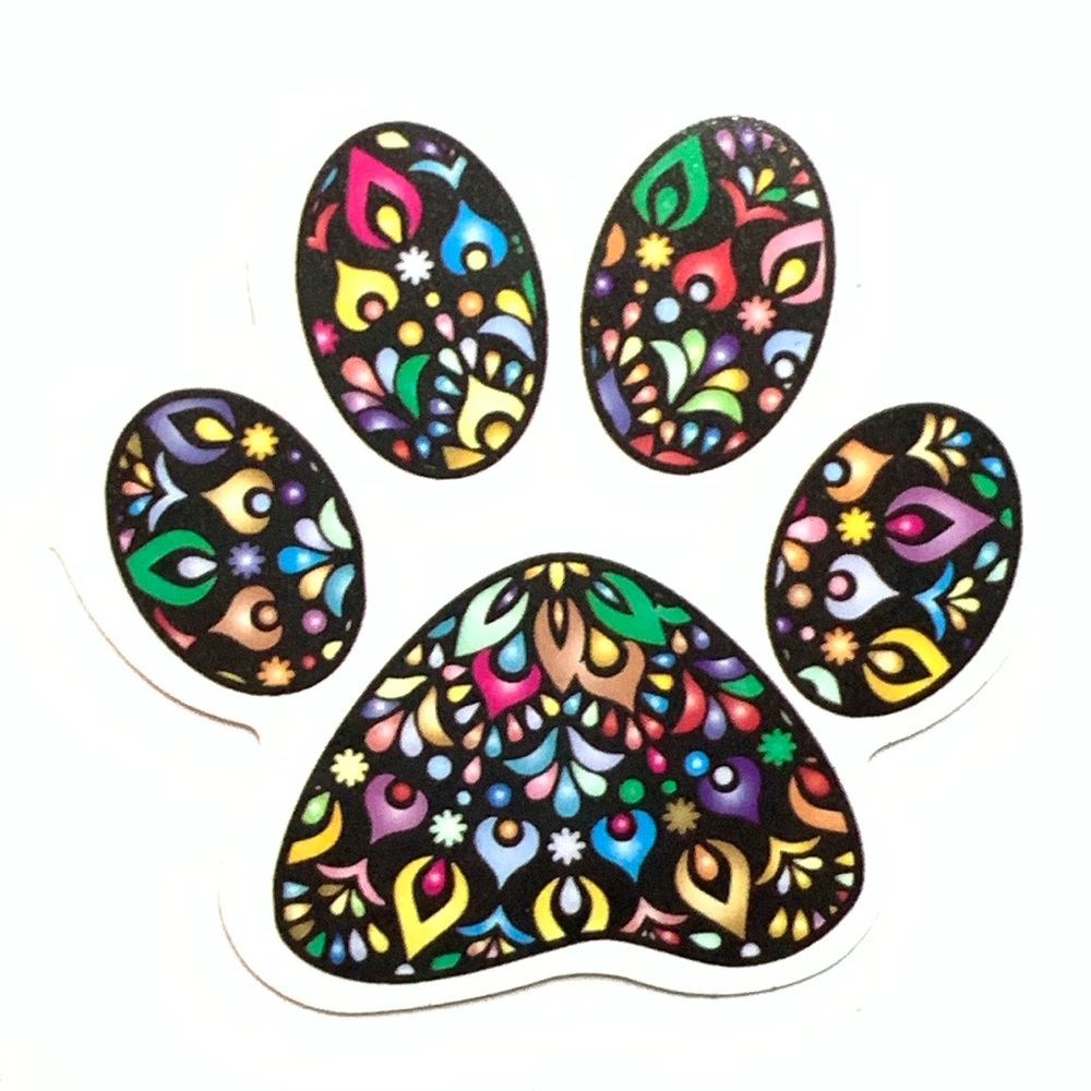 Paw Print Vinyl Sticker